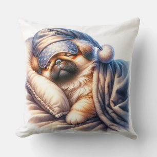 Oreiller Pekingnese Dormir mignon Chien Jeter
