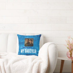 Oreiller personnalisable Mon Dadzilla Joyeuse Fête