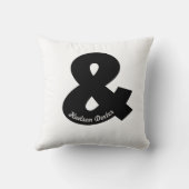 Oreiller personnalisé à esperluette (Verso)