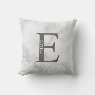 Oreiller personnalisé avec monogramme et nom