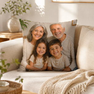 Oreiller personnalisé avec photo de famille pour g