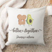 Oreiller personnalisé BetterTogether Avocat & Toas (Couverture)