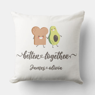 Oreiller personnalisé BetterTogether Avocat & Toas