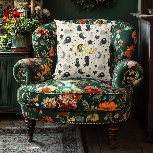 Oreiller personnalisé Celestial Ghosts avec nom