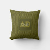 Oreiller personnalisé chic initial pour l'annivers (Recto)
