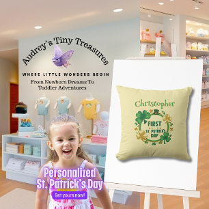Oreiller personnalisé de la Saint-Patrick pour béb