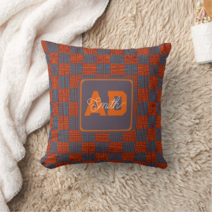 Oreiller personnalisé monogramme cool pour meilleu