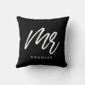 Oreiller personnalisé Monsieur moderne (Verso)