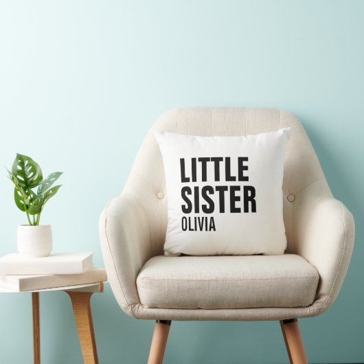 Oreiller Personnalisé Petite Soeur (Chaise)