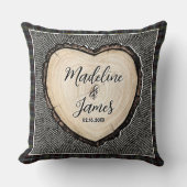 Oreiller personnalisé pour anniversaire de mariage (Recto)