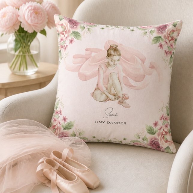 Oreiller personnalisé Tiny Dancer Ballerine (Créateur téléchargé)