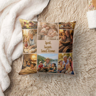 Oreiller photo personnalisable - Grands-parents