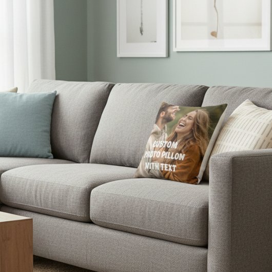 Oreiller photo personnalisé pour couple – Romantiq
