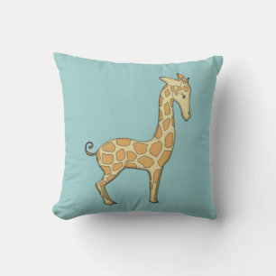 Oreiller pour bébé avec girafe et éléphant