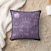 Oreiller pour enfants au dinosaure violet (Couverture)