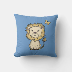 Oreiller pour enfants Little Lion et papillon
