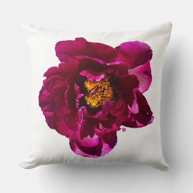 Oreiller Profond Magenta Peony (Recto)