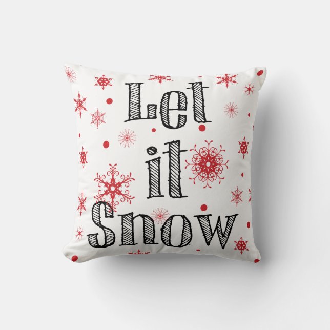 Oreiller Qu'il neige (Recto)