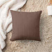 Oreiller rayé – Beige sur marron (Couverture)