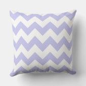 Oreiller rayé zig zag bleu bébé (Verso)