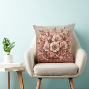 Oreiller rose-poussoir 3D Floral