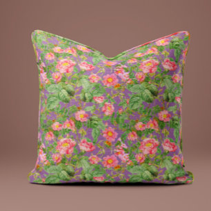 Oreiller Rose Rose Vintage dans le Jardin de Lavan