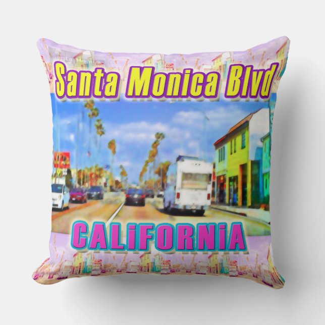 Oreiller "Santa Monica Blvd 1" (Recto)