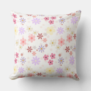 Oreiller simple à motifs floraux