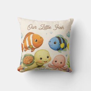 oreiller sous la mer   décoration de la nurserie  