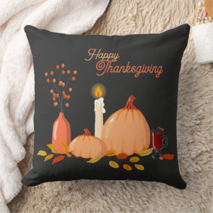 Oreiller Thanksgiving personnalisé avec Citrouille