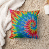 Oreiller Tie Dye Rouge et Bleu (Couverture)