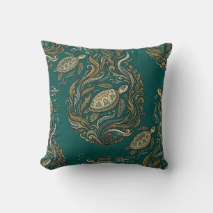 Oreiller Tortue Marine Housse de Coussin de Jeté