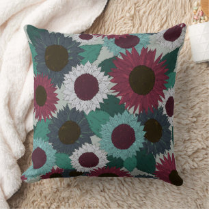 Oreiller Tournesol Couleurs Chaudes