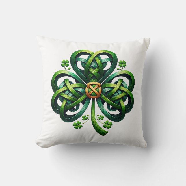 Oreiller trèfle de la Saint-Patrick (Recto)