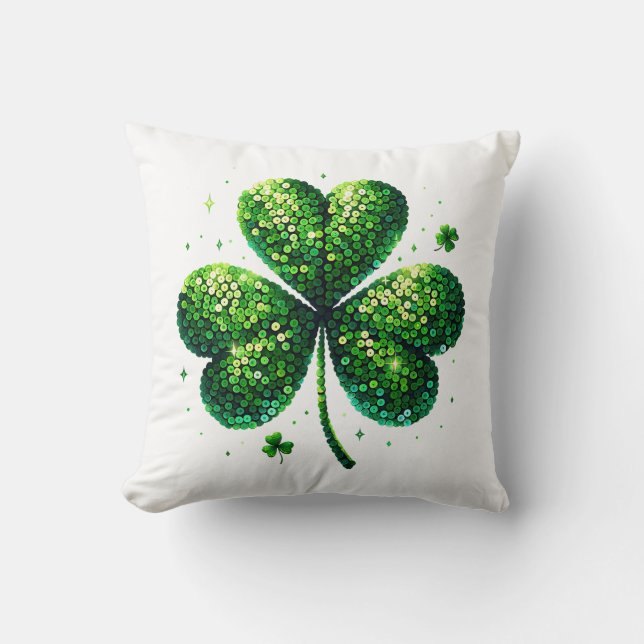 Oreiller trèfle de la Saint-Patrick (Recto)