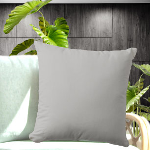 Oreiller uni gris moyen