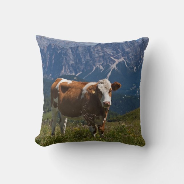 Oreiller Vache Alpine (Recto)