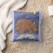 oreiller violet ours mt. rocky (Couverture)
