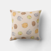 Oreiller Visages de Chat Mignons pour Enfants (Verso)