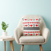 Oreillers À Jets Motifs De Pingouin Mignons (Chaise)