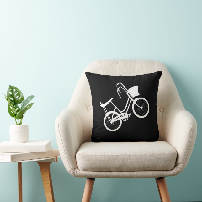 Oreillers à lancer à roue (blanc) des années 80 (Chaise)