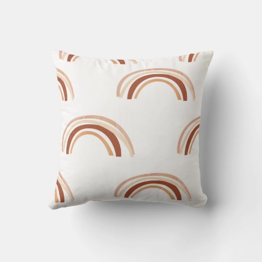 Oreillers à lancer arc-en-ciel moderne Sienna Boho (Verso)