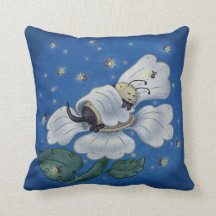 Oreillers à lancer d'abeilles couchés