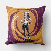 Oreillers à lancer de cow-girl (Recto)