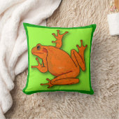 Oreillers à lancer de grenouille orange (Couverture)