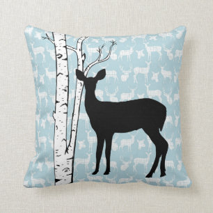 Oreillers à lancer de la forêt de cerfs noirs, b