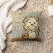 Oreillers à lancer de lion et de hibou mignons pou (Couverture)