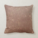 Oreillers à lancer de Parties scintillant d'or Fau<br><div class="desc">Décorez votre maison pour tous les jours,  une fête ou la saison des Fêtes avec ce faux coussin de parties scintillant d'or rose. Version 3</div>