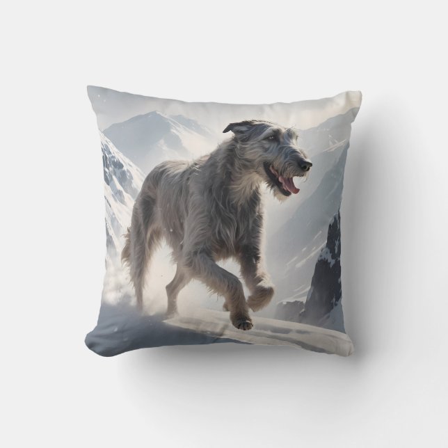 Oreillers à lancer de race élégante de Wolfhound (Recto)