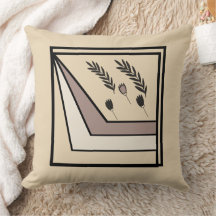 Oreillers à lancer fleuri aux tons géométriques de